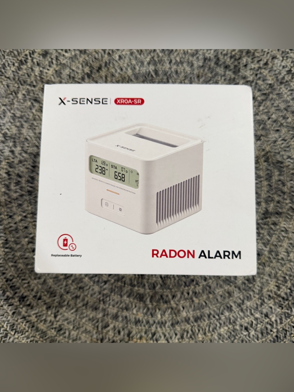 X-SENSE XROA-SR Radon Alarm Replaceable Battery